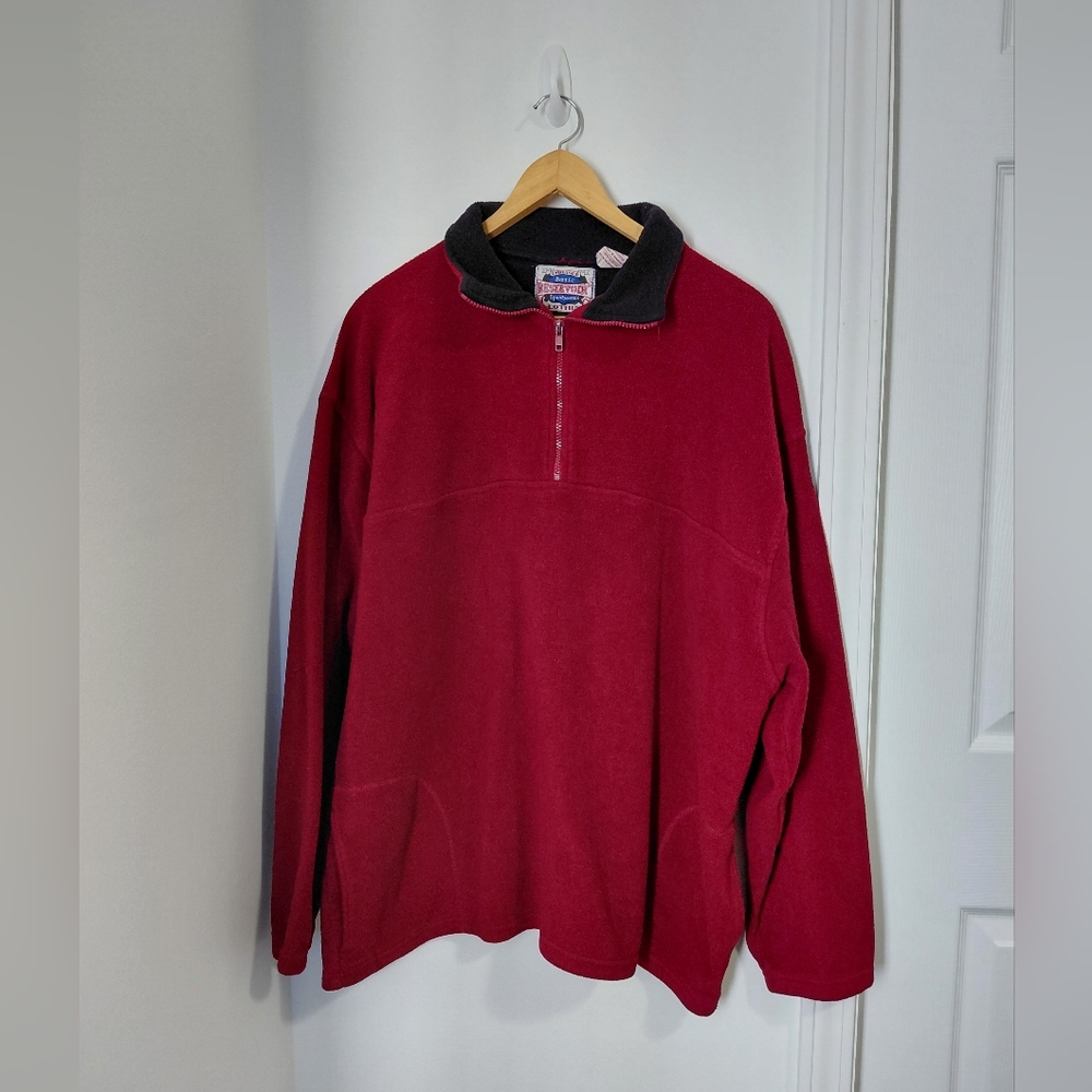 Vintage-style half-zip fleece sweatshirt, Unbiased Basic Reservoir Sportswear"